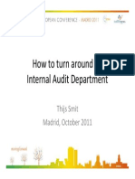2.1 How to Turn Around an Internal Audit Department. Thijs Smit