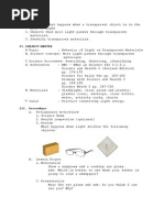 Lesson Plan in Science III