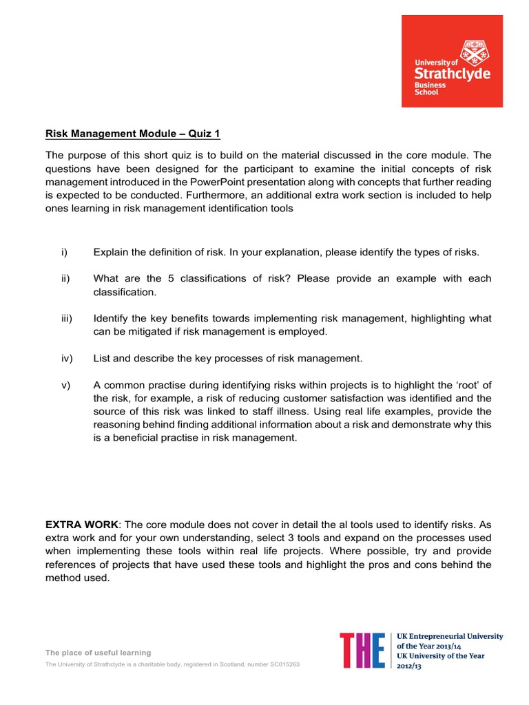 Risk Quiz2 | PDF