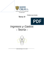 Ingresos y Gastos - Solo Teoria