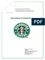 Starbucks' international Strategy