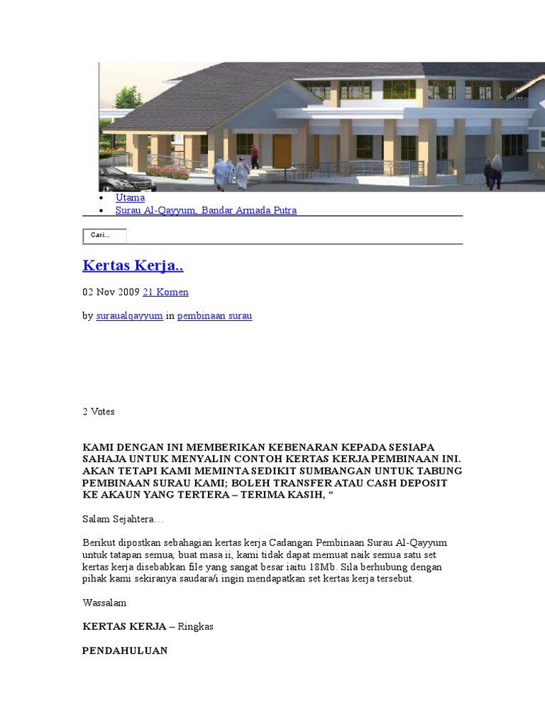 Proposal Masjid Pdf