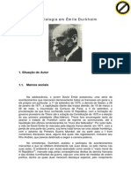 A Sociologia Durkheim