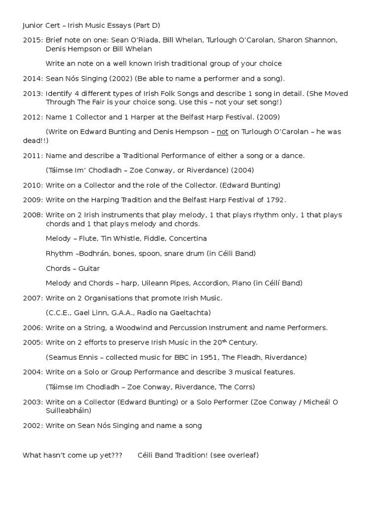 Ceili bands essay 03 picture