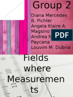 Fields Where Measurements Are Used