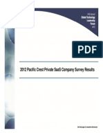 Pacific Crest 2012 SaaS Survey