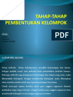 Tahap-tahap Pembentukan Kelompok