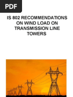 Is 802 Recommendations on Wind Load on Transmission