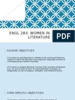 Engl 283: Women in Literature: The Feminist Avant-Garde