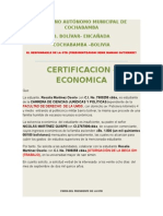 Certificacion Economica