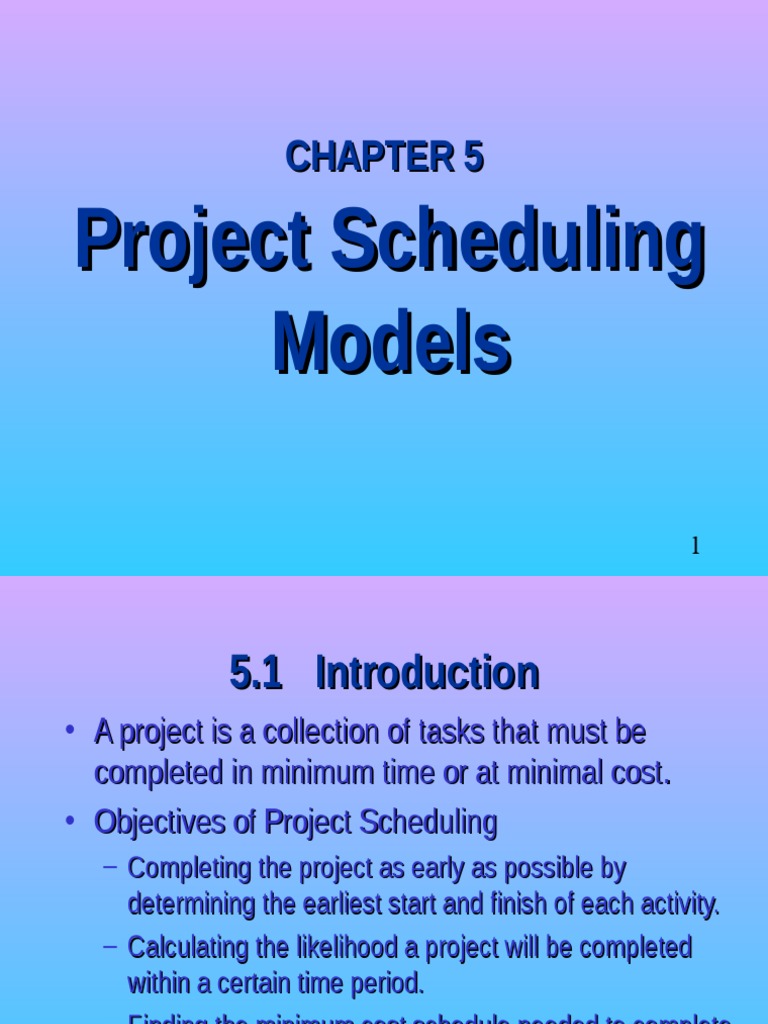 Ch05 - Project | PDF | Scheduling (Production Processes) | Normal ...