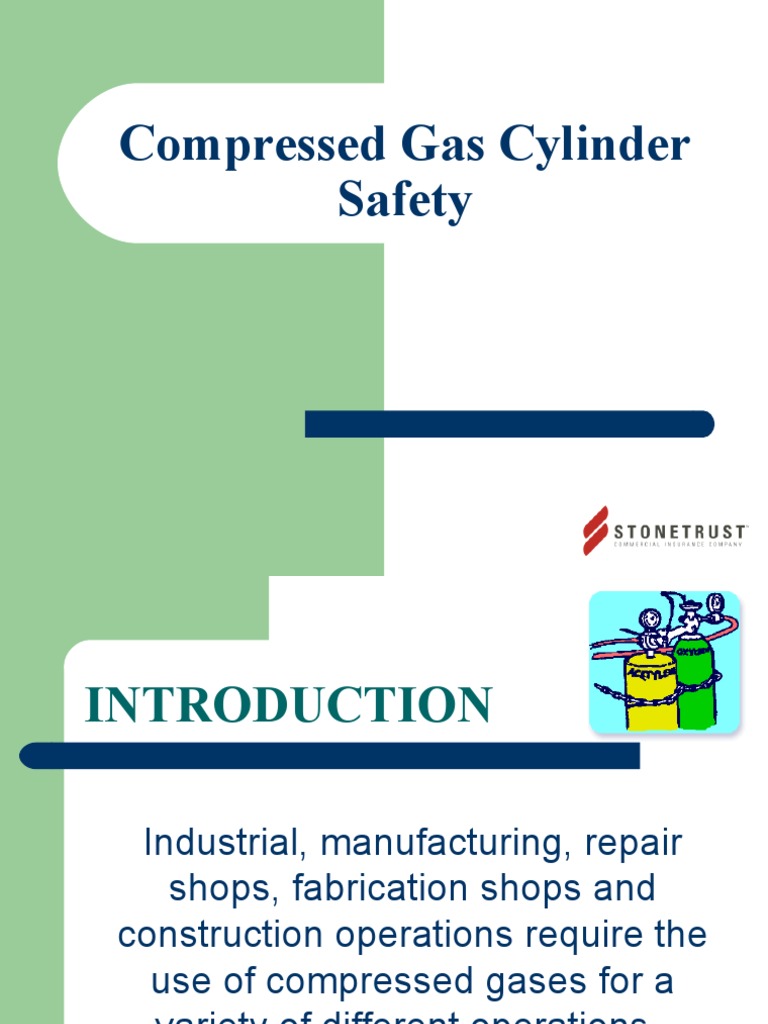 Compressed Gas Cylinders PowerPoint Gases Energy Technology