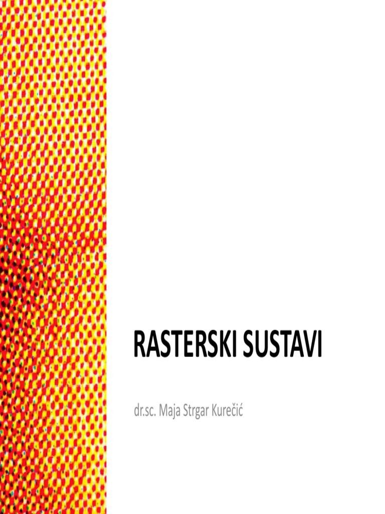 Rasterski Sustavi | PDF