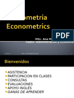 IAE 465 Class Notes on Econometrics Introduction