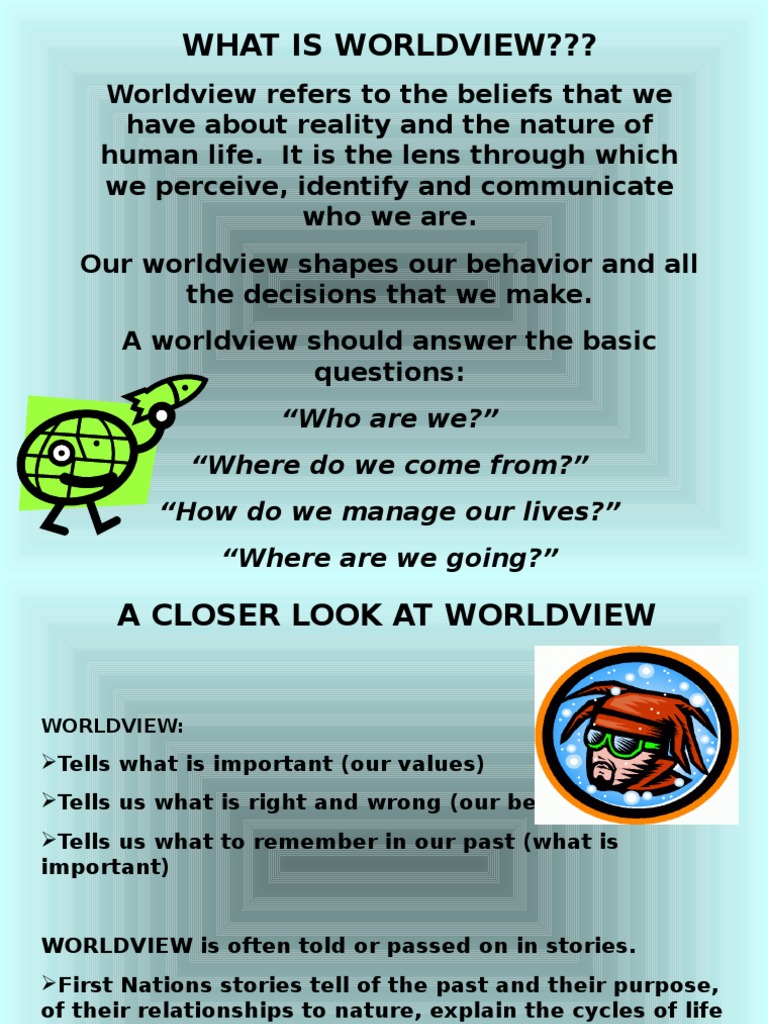 Chapter 1 Worldview Introduction Power Point Pdf World View