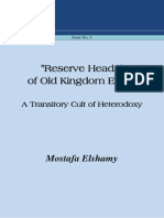 REL Issue No. 2 Reserve Heads of Old Kingdom Egypt: A Transitory Cult of Heterodoxy