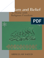Islam and Belief: at Home With Religious Freedom
