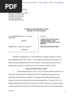 Download CA Mktg v GoPro - Complaint by slburstein SN288371236 doc pdf