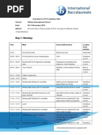 Vis Ib Pyp Visit Agenda Revised