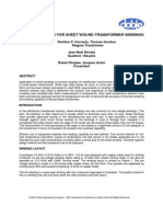 Hot Spot Studies For Sheet Wound Transformer Windings