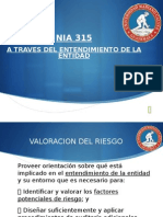 Nia 315-Entendimiento de La Entidad y Su Entorno-Valoracion Del Riesgo