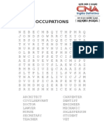 Occupations Wordsearch