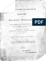History of The Ancient Synagogue of The Spanish and Portuguese Jews - BW