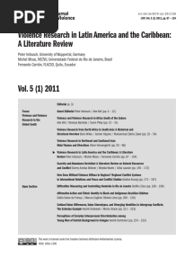 Imbusch, P. Et Al. - Violence Research in Latin America and The Caribbean