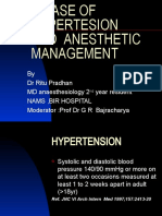 A Case of Hypertesion and Anesthetic Management