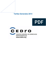 Tarifas2014cedro PDF