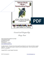 Bird Narration and Copywork Pages