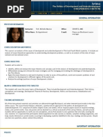 Politics of Development and Underdevelopment Syllabus CPO 4034