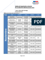 Calendario Talleres- Charlas y at Punto MIPE Noviembre 2015