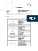 Acta de Asamblea de Delegados FEPUC Extraordinaria (02/11/2015)
