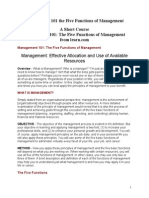 (Business eBook) - Management 101 the Five Functions of Man-1