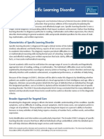 specific learning disorder fact sheet