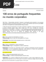 Português - Dicas - ÓTIMO PARA FAZER RELATÓRIOS - 100 Erros de Português Frequentes No Mundo Corporativo - EXAME