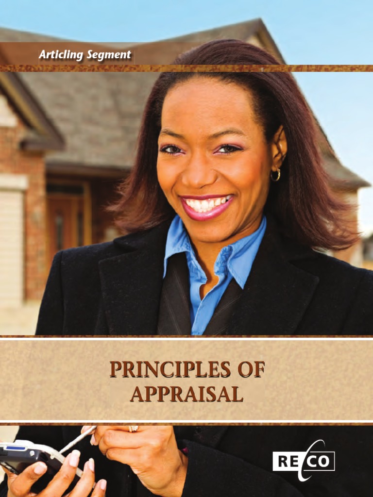 Principles of Appraisal PDF Real Estate Appraisal Value (Economics)