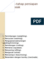 Tahap-Tahap Persiapan Memasak