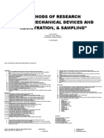 Tests Mechanical Devices and Registration Sampling