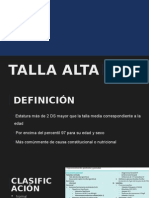 Talla Alta - CRED Pediatría