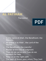 Al Fatihah Translation