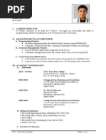 FEU-IT :sample Student Résumé Modified