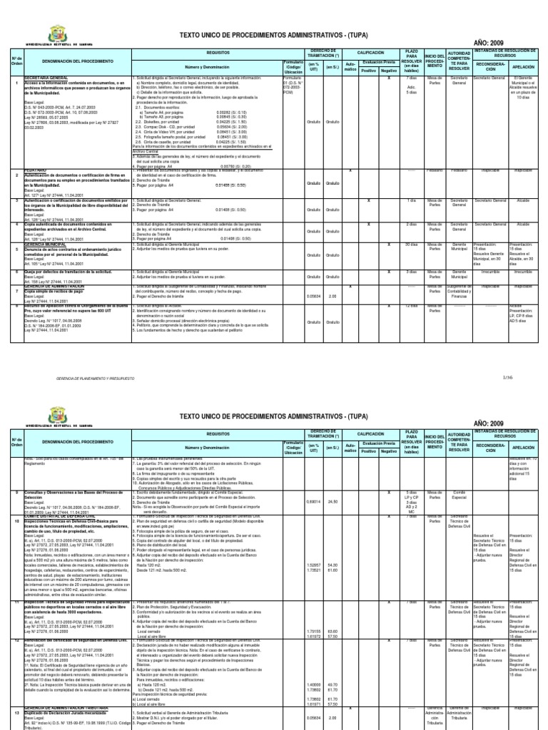 Tupa 2009 | PDF | Gobierno | Business