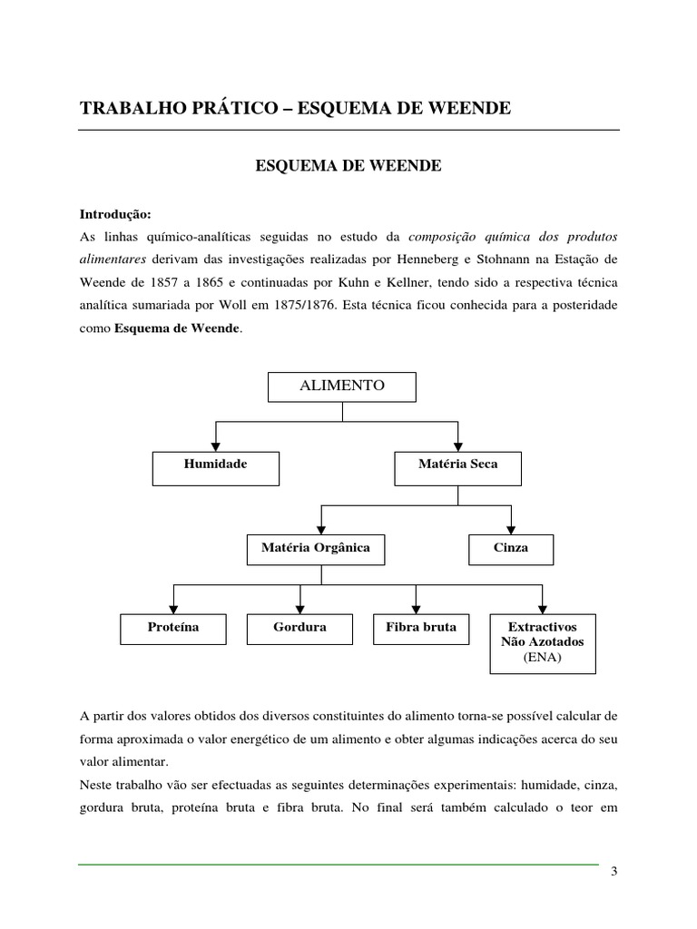 Weende | Proteínas | Alimentos