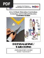 Download k to 12 Dressmaking and Tailoring Learning Modules by joselyn SN288445416 doc pdf
