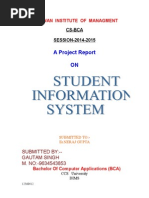 Student Info Sys