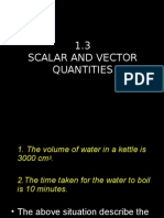 1.3 Scalar and Vector Quantities