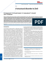 Raman Study of Structural Disorder in ZnO Nanopowders