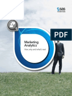 SAS Marketing Analytics - How, Why and What's Next